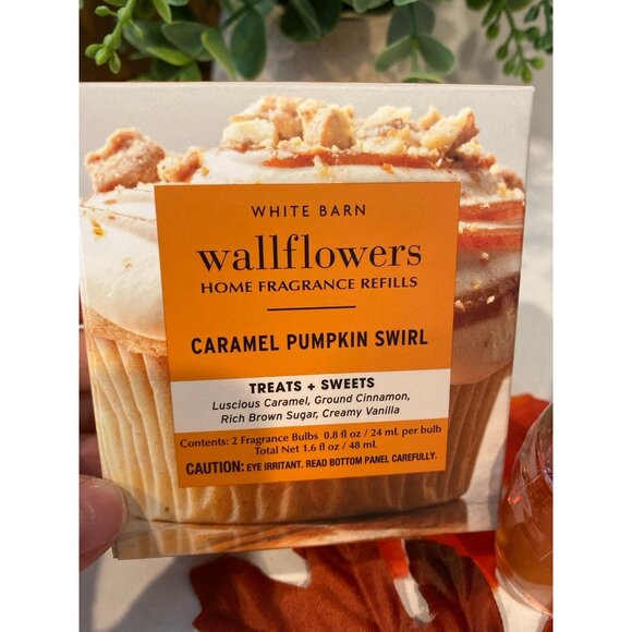 Bath & Body Works “Caramel Pumpkin Swirl” New Boxed Set Wallflower Refills - Picture 2 of 4